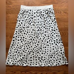 ATM Anthony‎ Thomas Melillo Cheetah Silk Slip Skirt A Line Leopard Pale Silver M